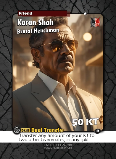 Shadows & Syndicates Duel Card Game – Set 1 Class 1 ★ Card [100% AI-generated imagery]