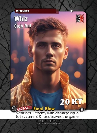 Shadows & Syndicates Duel Card Game – Set 1 Class 1 ★ Card [100% AI-generated imagery]