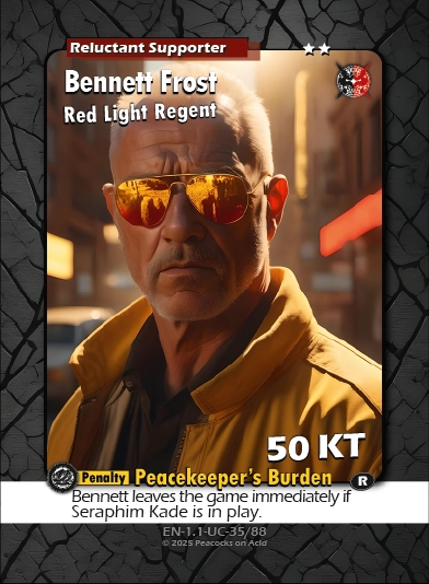 Shadows & Syndicates Duel Card Game – Set 1 Class 2 ★★ Card [100% AI-generated imagery]