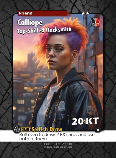 Shadows & Syndicates Duel Card Game – Set 1 Class 2 ★★ Card [100% AI-generated imagery]