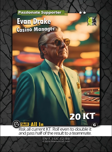 Shadows & Syndicates Duel Card Game – Set 1 Class 2 ★★ Card [100% AI-generated imagery]