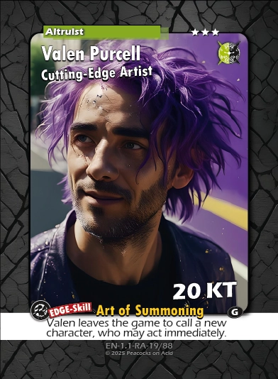Shadows & Syndicates Duel Card Game – Set 1 Class 3 ★★★ Card [100% AI-generated imagery]
