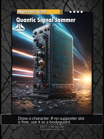 Shadows & Syndicates Duel Card Game – Set 1 Class 4 ★★★★ Card [100% AI-generated imagery]